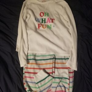 Wondershop White and Red Pajama Set Cozy Comfort